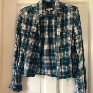 Customized cut aerie flannel shirt/jacket